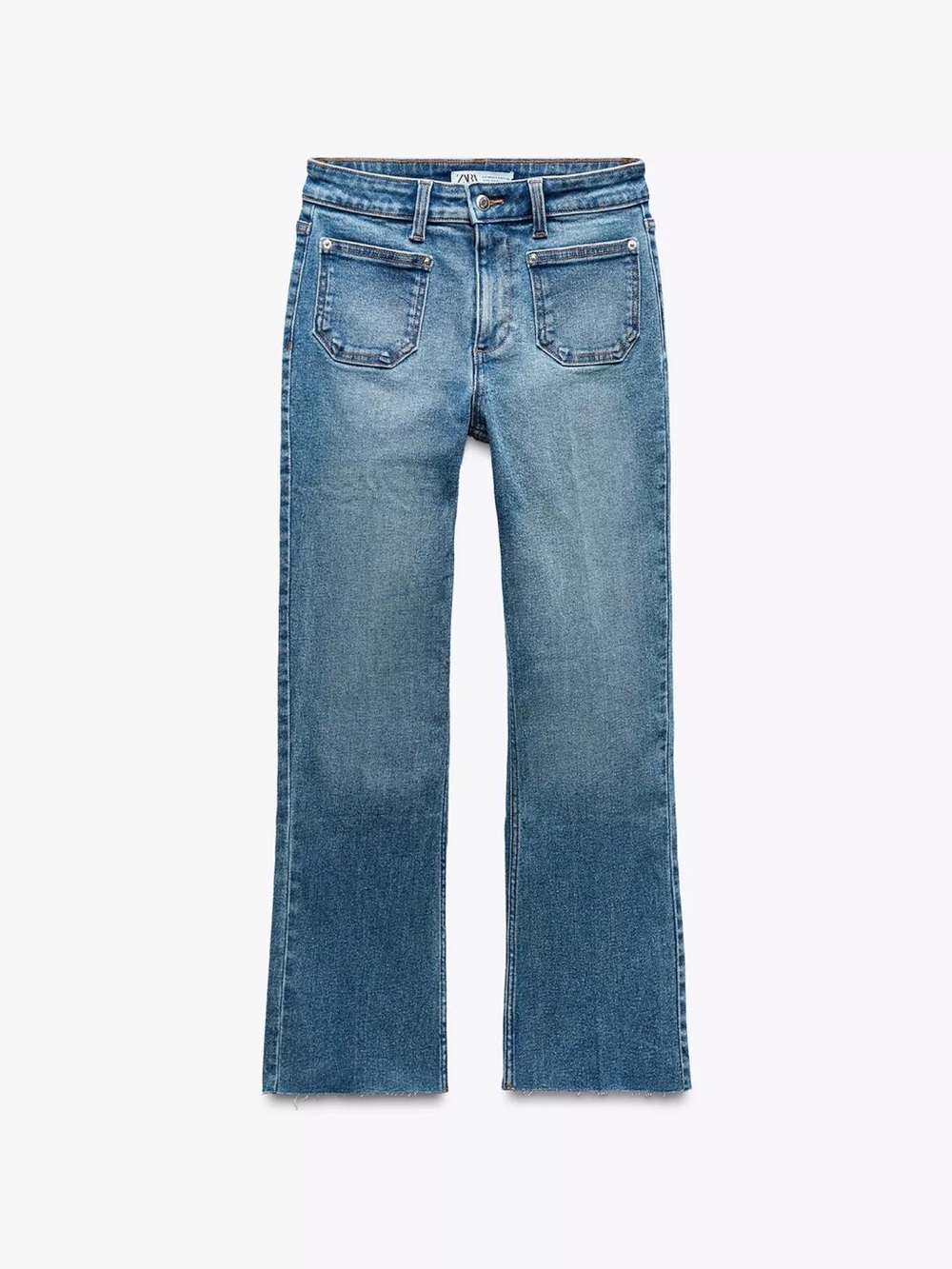 Zara High-Waisted Mini Flare Jeans Z1975